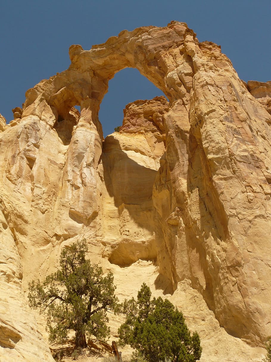 grosvenor arch, grand staircase escalante, national park, usa, utah, sand stone, arch, natural arch, natural bridge, erosion