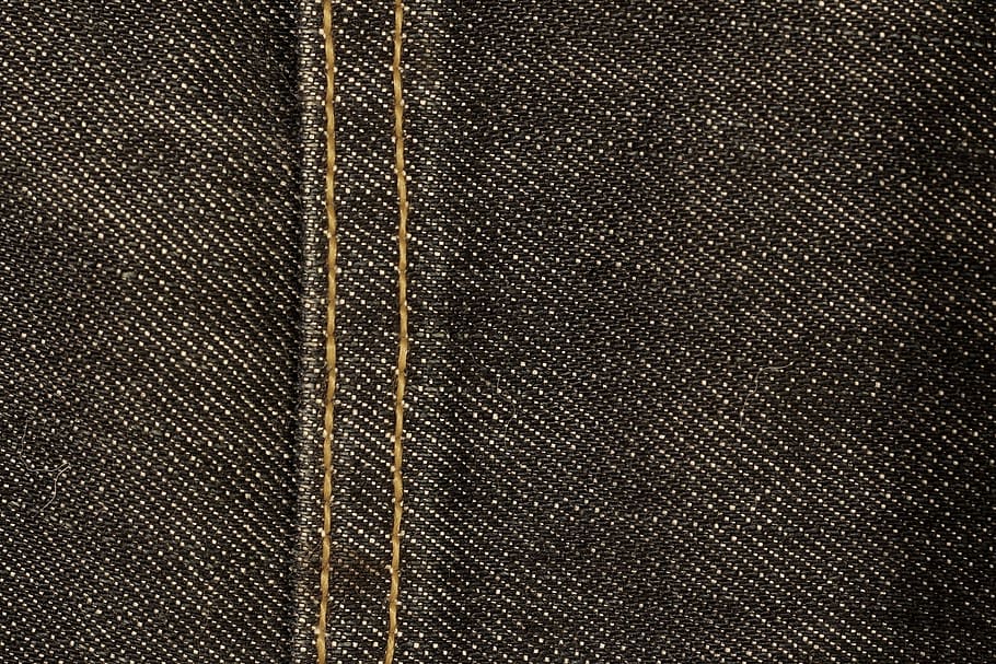 mezclilla negra, mezclilla, tela, textura, azul, pantalón, textil, moda, material, patrón