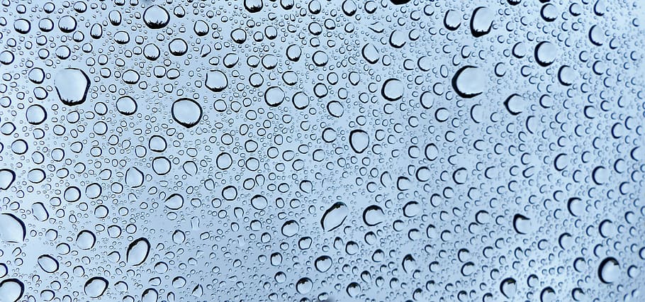 papel de parede de gota de água de vidro, chuva, molhado, pérola, bolha, limpador, cair, agua, fundos, quadro completo