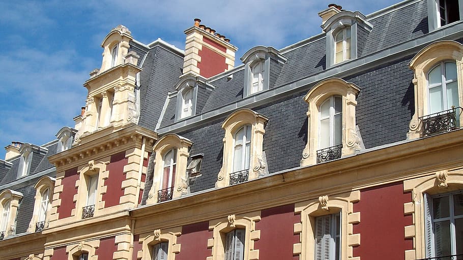 biarritz, palácio frança, frança em casa, exterior do edifício, arquitetura, estrutura construída, vista de ângulo baixo, ninguém, janela, céu