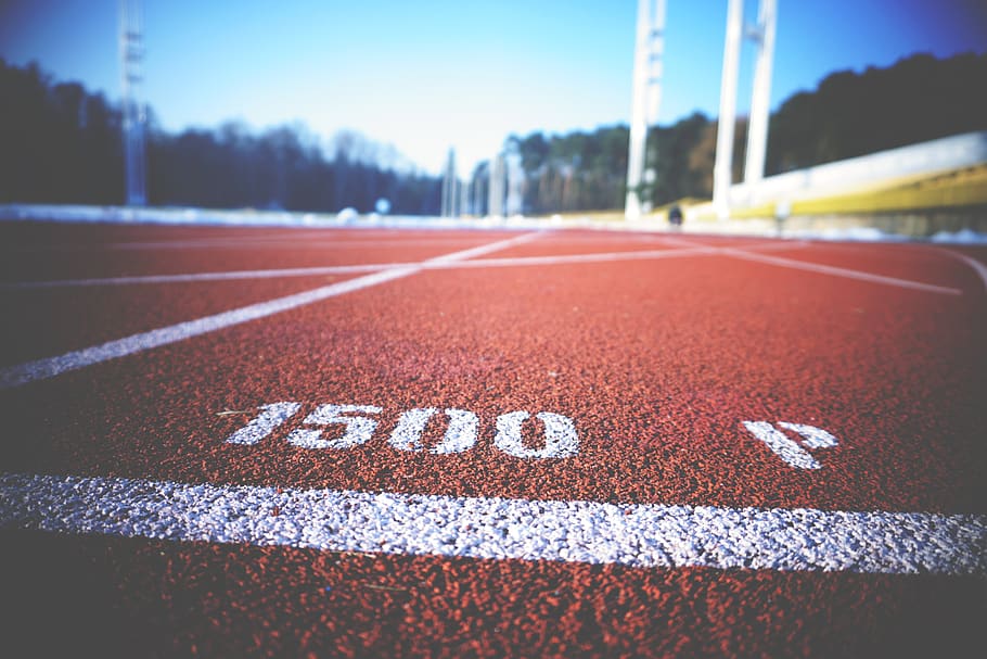 berlari, lintasan, lapangan, cepat, balapan, jalur, di luar ruangan, olahraga, stadion, trek dan lapangan