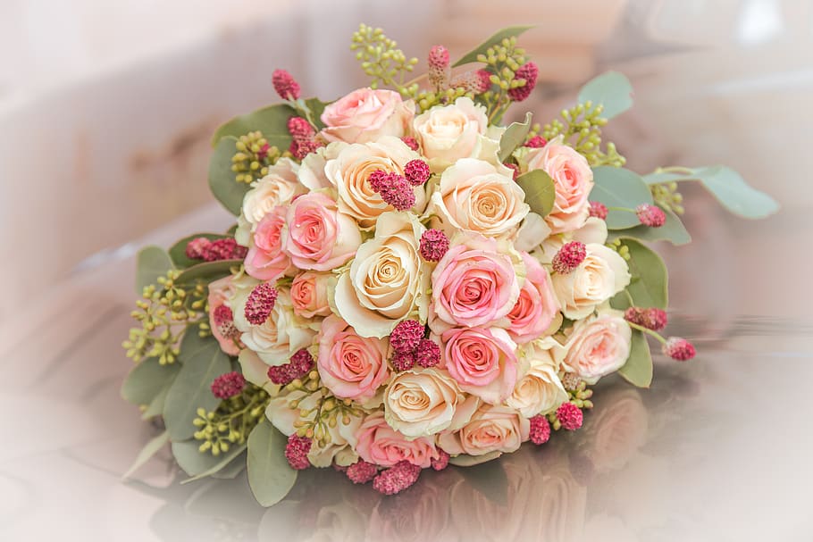 buket pengantin, buket pernikahan, karangan bunga, percintaan, pernikahan, bunga, mawar, kawin, Budidaya Bunga, tanaman berbunga