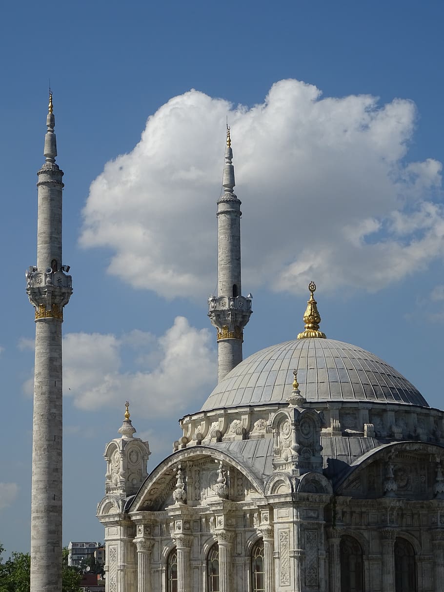 masjid, menara, istanbul, kota, perjalanan, turki, kalkun istanbul, struktur yang dibangun, Arsitektur, eksterior bangunan