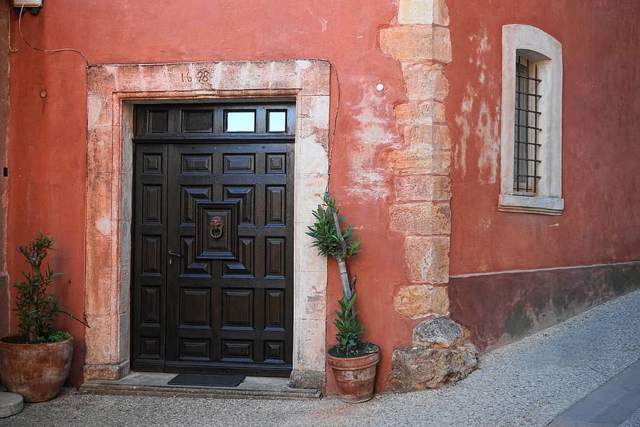 door, input, home, architecture, old house, facade, old, colourful houses, house facade, building