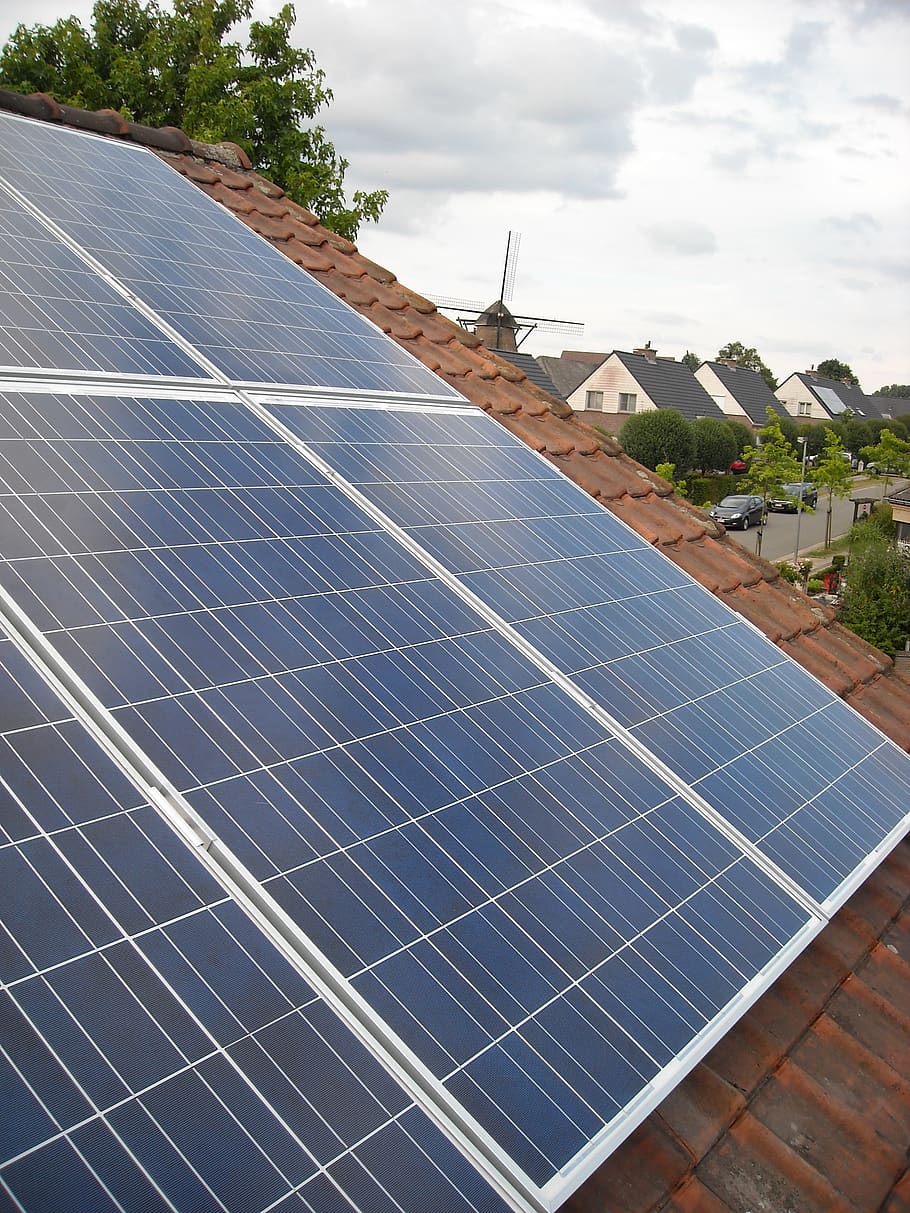 paneles solares, energía verde, electricidad, duraderos, ecológicos, techos, energía renovable, energía alternativa, conservación del medio ambiente, energía solar