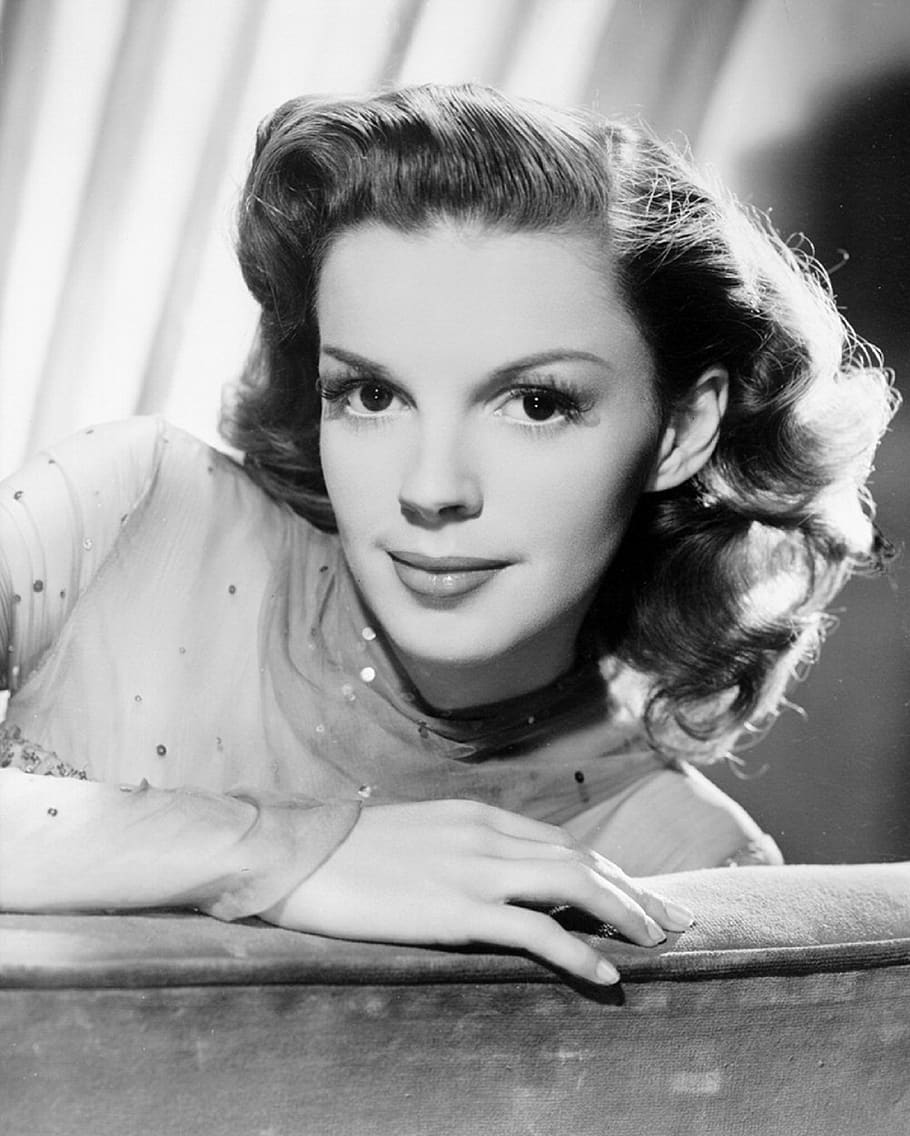Judy Garland, atriz, vintage, filmes, monocromático, preto e branco, fotos, cinema, hollywood, uma pessoa