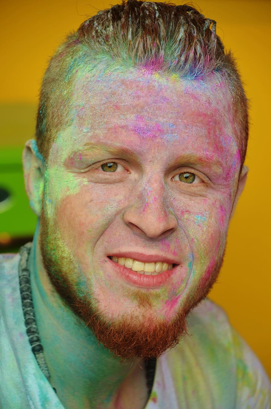 Man, Colorful, Painted, Celebration, happy, party, festival, summer, person, young