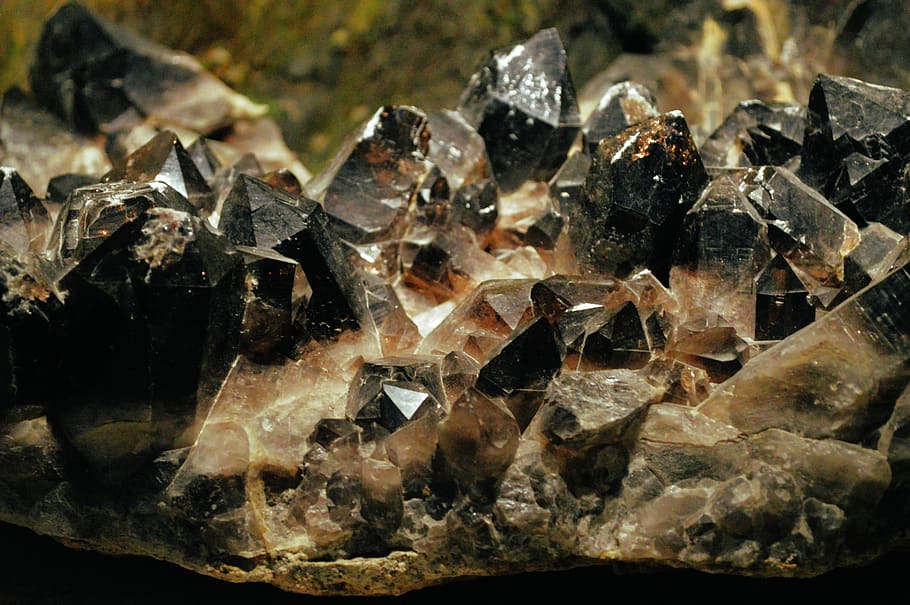 quartzo, cristal, minerais, pierre, geologia, rochas, mineral, texturizado, ninguém, natureza