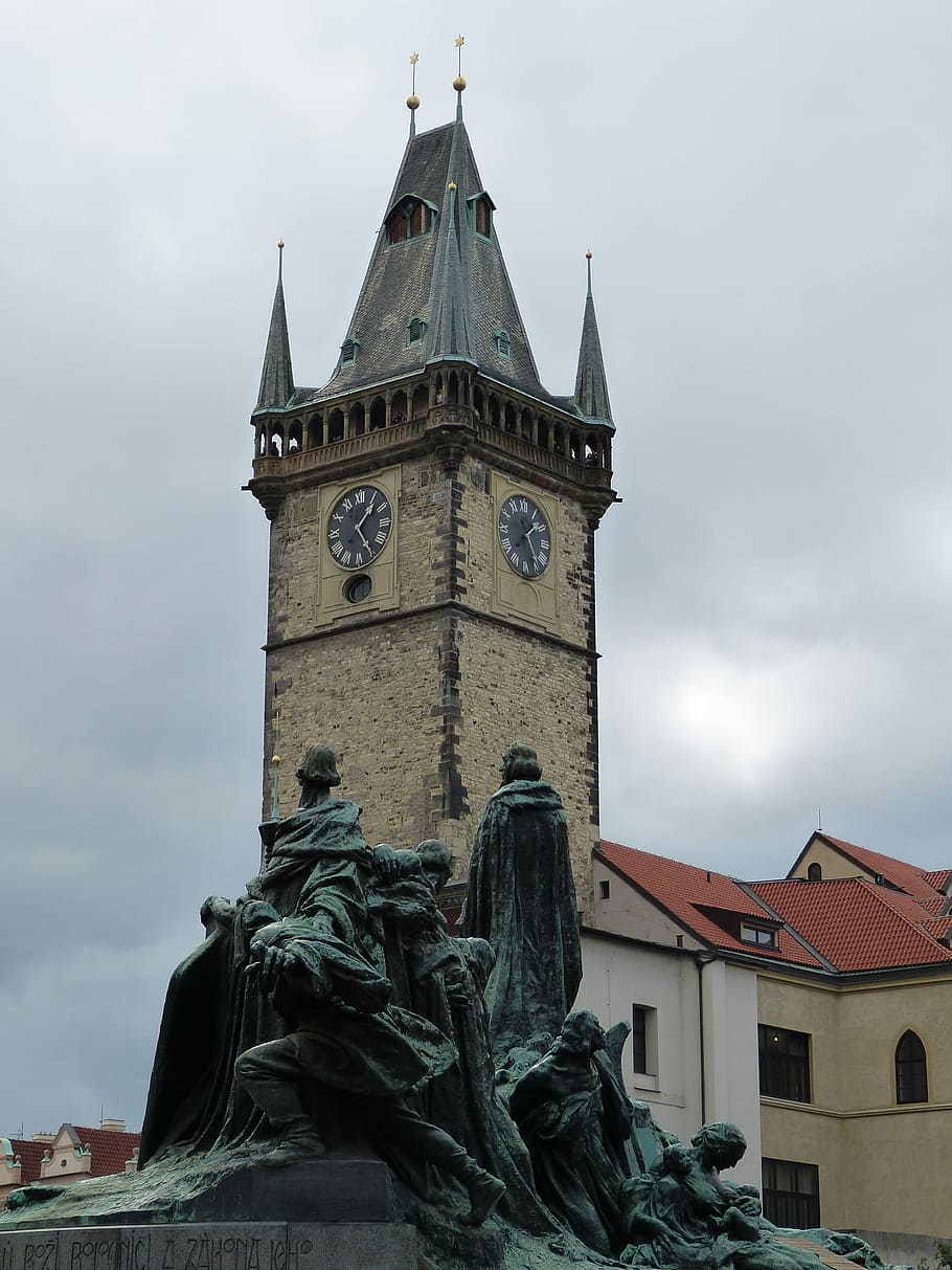 Prague, Old Town, City, Czech Republic, prague, old town, capital, clock, astronomical, astronomical clock, time of