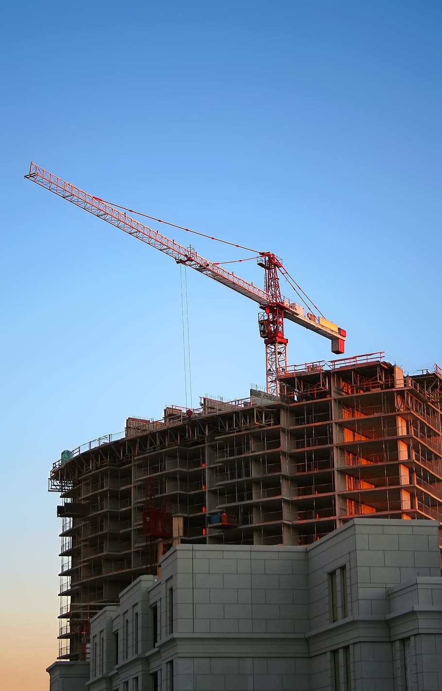 building, construction, crane, site, work, industrial, machinery, city, estate, build
