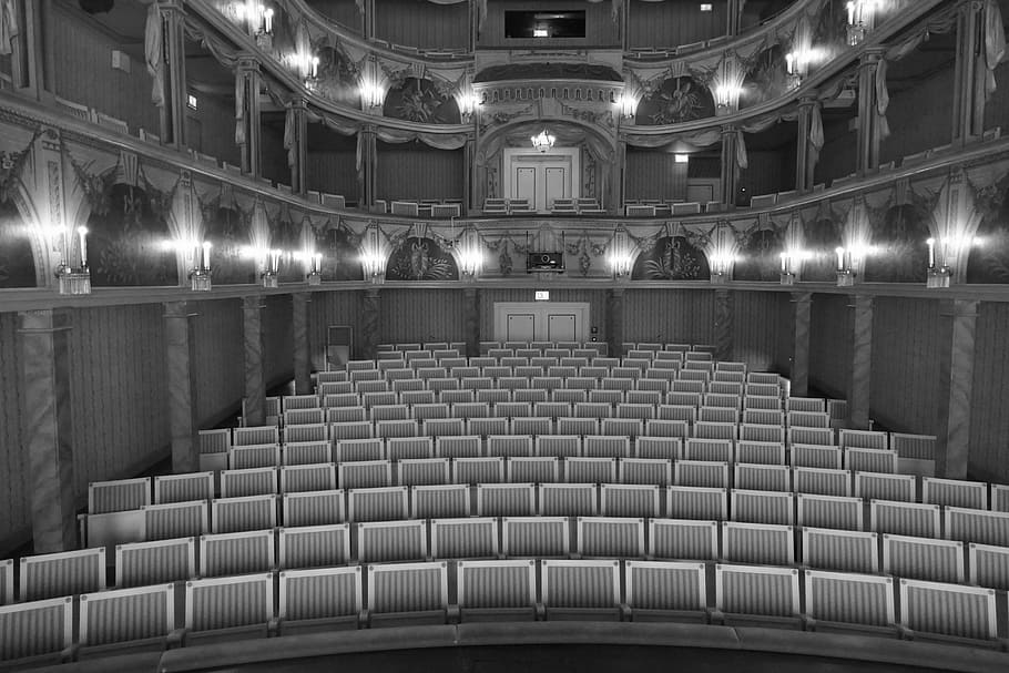 dentro, auditorio, asiento, arquitectura, audiencia, humano, concierto, arte, escenario, teatro