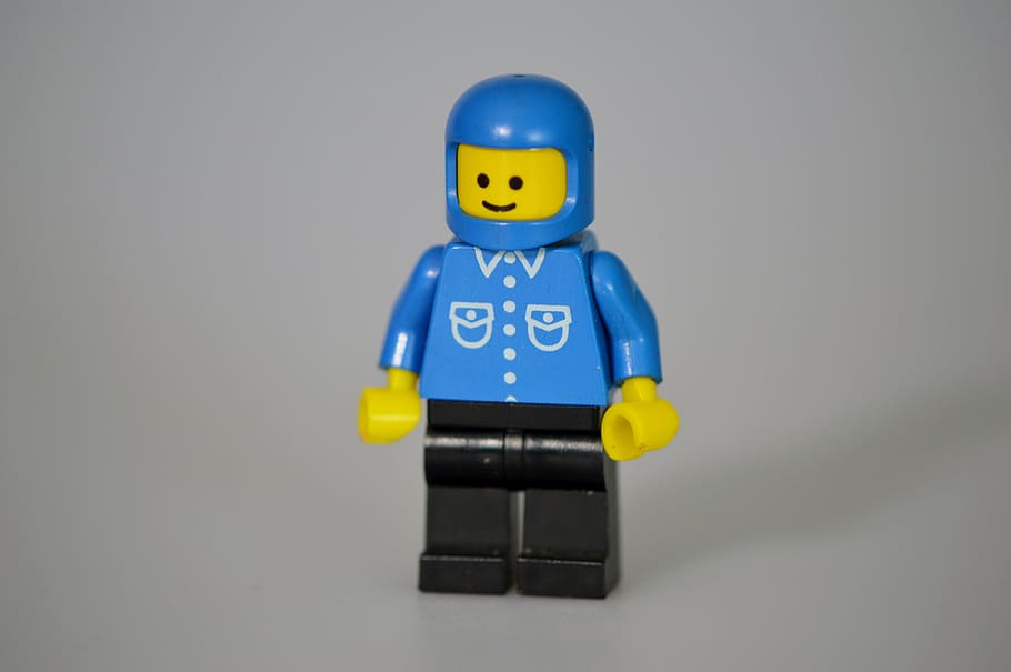 blue, black, mini figure toy, lego, children, toys, colorful, play, building blocks, figure