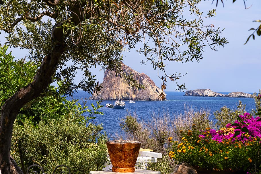 aeolian islands, sicily, italy, landscape, holiday, water, nature, sea, trip, summer