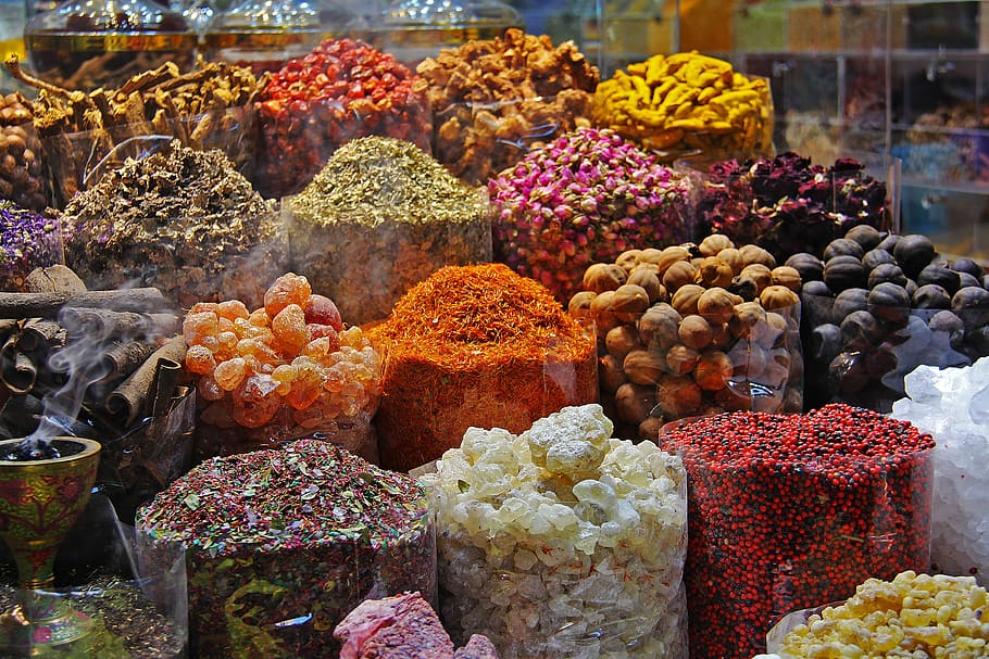 souk, spices, spice souk, colorful, souq, market, bazaar, craft, sale, shop