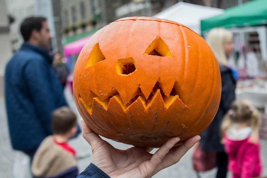 halloween, pumpkin, carving, orange, seasonal, lantern, face, ghost, jack o'lantern, autumn