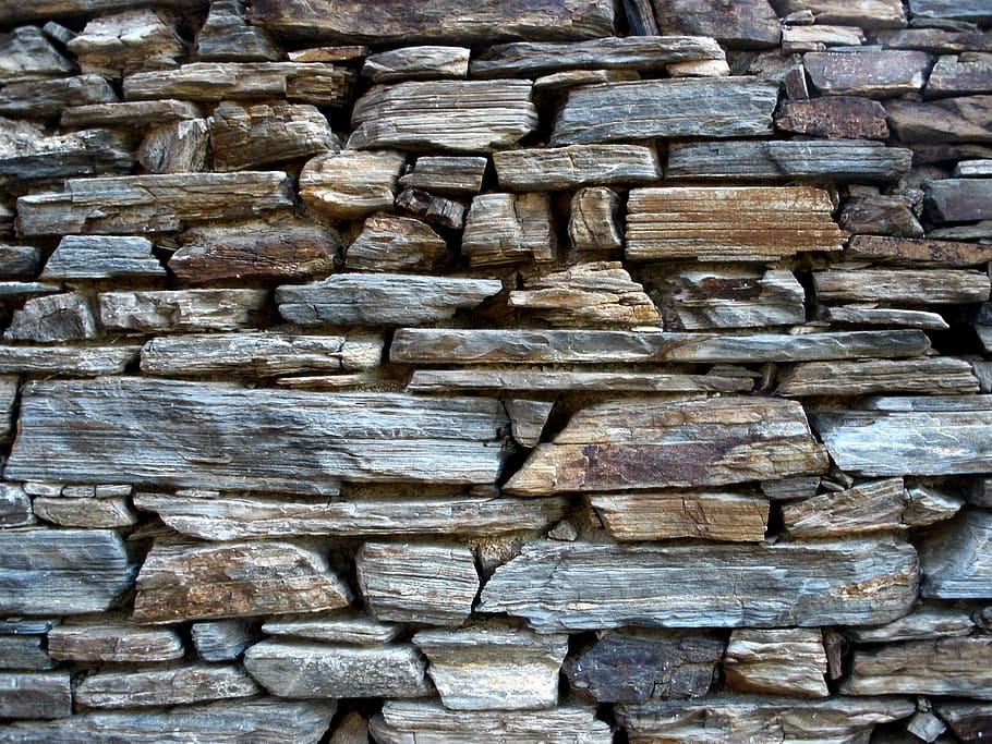 gray, brown, stone wall, brown stone, natural stones, natural stone wall, stones, wall, distinctive, pattern
