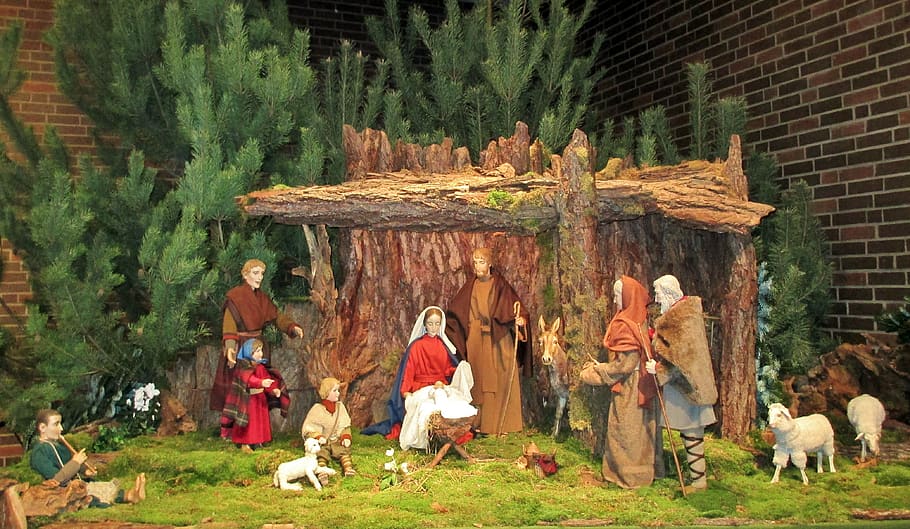 crib, holy family, christmas, bethlehem, sybille-gardener, birth, birthday, maria, josef, jesus