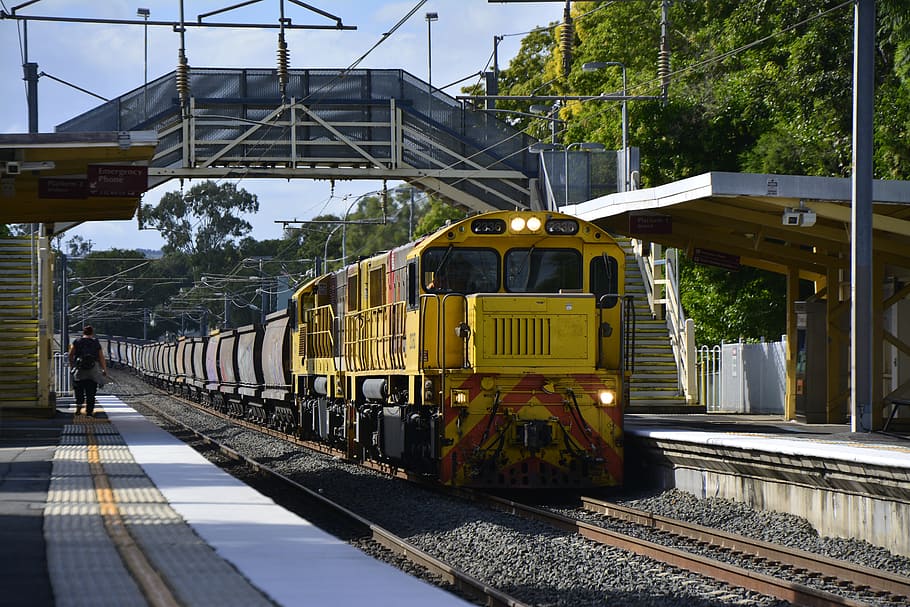 Квинсленд железная дорога. Австралийские тепловозы. Брисбен. Rail Train photo. Железные дороги австралии