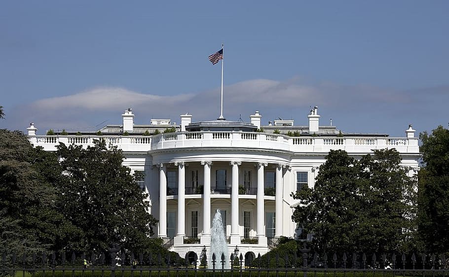 white house, mansion, president, home, architecture, building, icon, symbol, landmark, washington