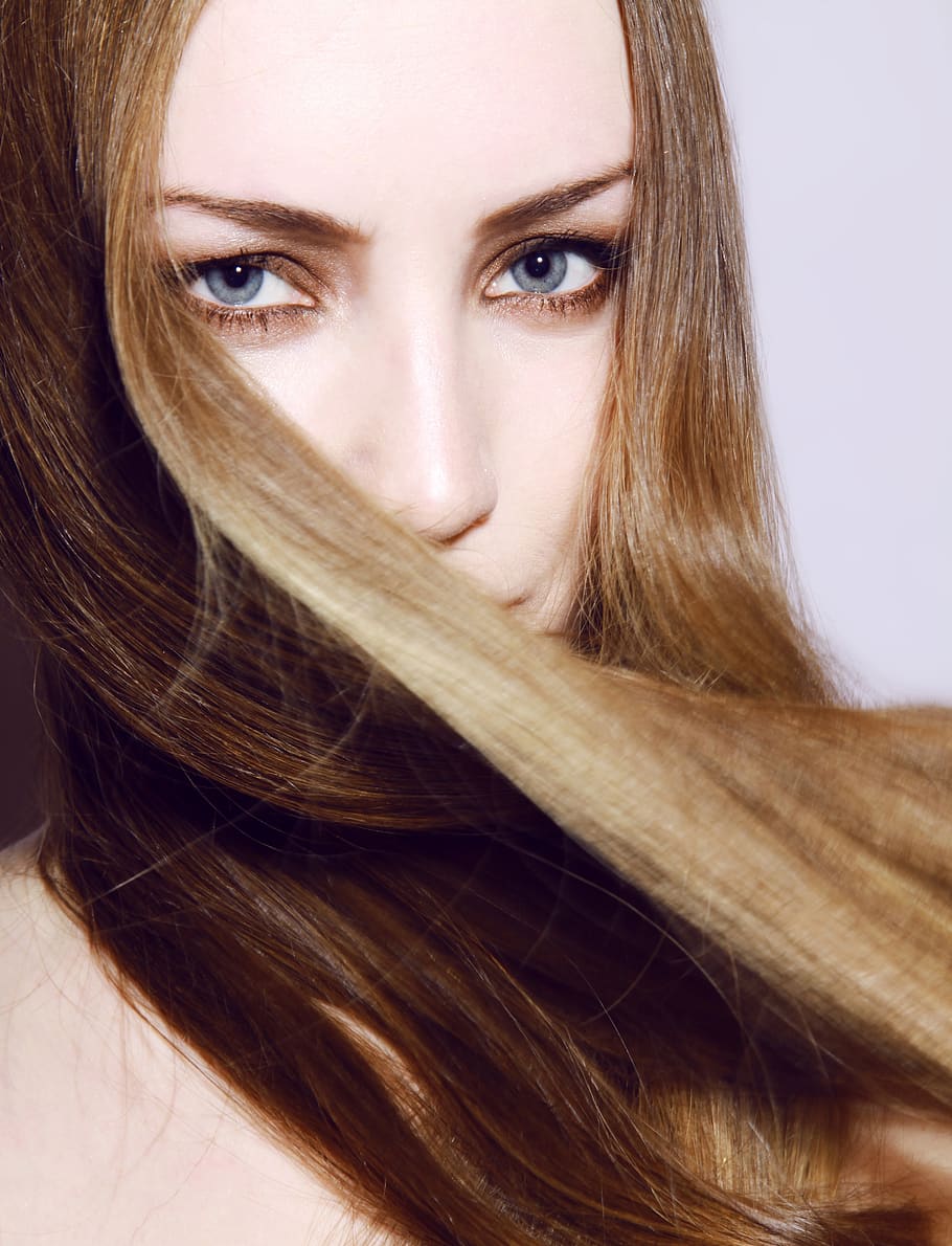 model, female, makeup, long, flowing, hair, hairs, caucasian, attractive, glamour