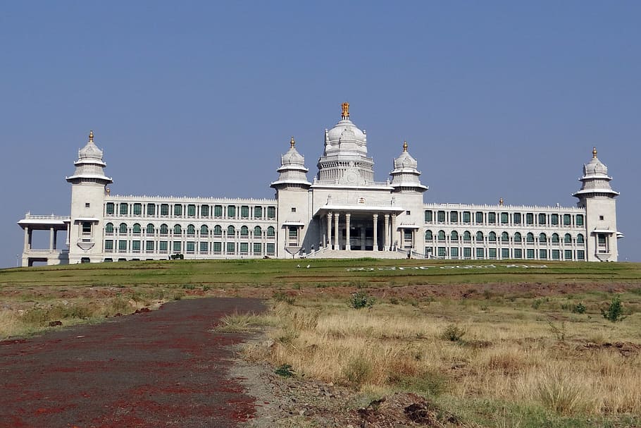 Suvarna Vidhana Soudha, Belgaum, legislative building, architecture, karnataka, building, legislature, india, history, building exterior