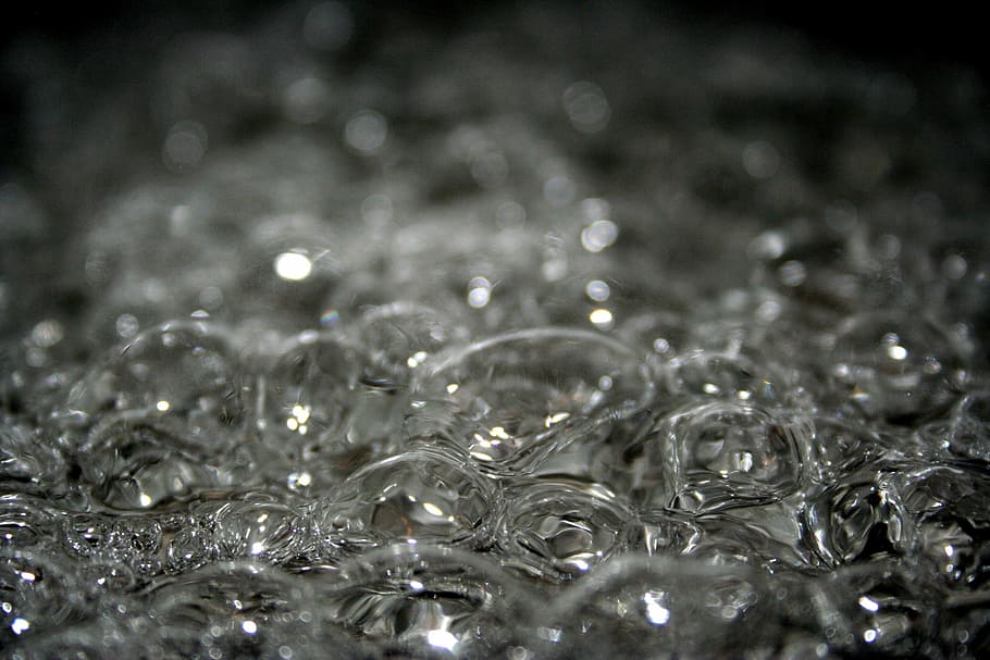 selective, focus photography, water dew, Boiling Water, Bubbles, Cooking, water, boiling, bubbling, soup