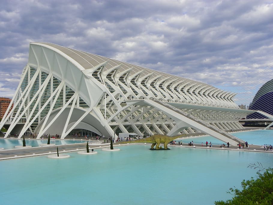 ランドマーク 芸術科学都市 バレンシア Cac スペイン 建築 建造物 雲 空 旅行先 空 Pxfuel