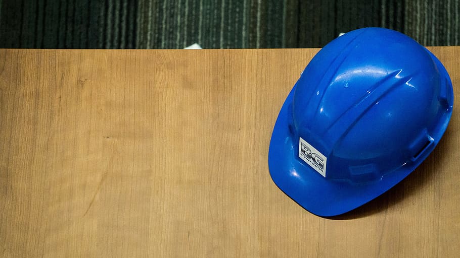 Hard Hat, Desk, Construction, Helmet, construction, helmet, hard, hat, hardhat, contractor, safety