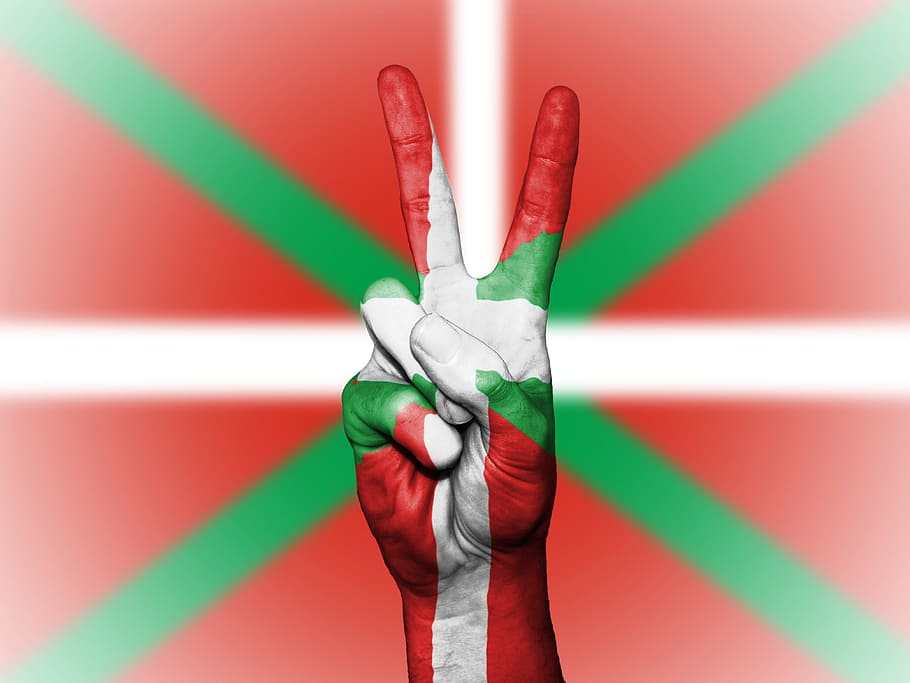 Ikurrina, Peace, Hand, Nation, background, banner, colors, country, ensign, flag