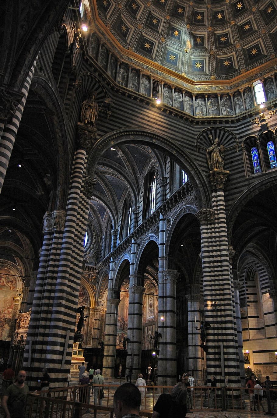 italy, tuscany, siena, dom, architecture, church, cathedral, famous Place, indoors, religion