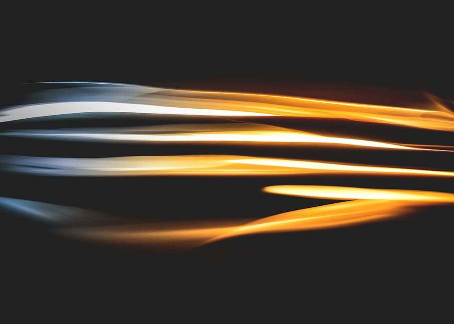 オレンジ ブラック イラスト ダーク ライト 抽象 照らされた 光 自然現象 黒の背景 スタジオショット Pxfuel