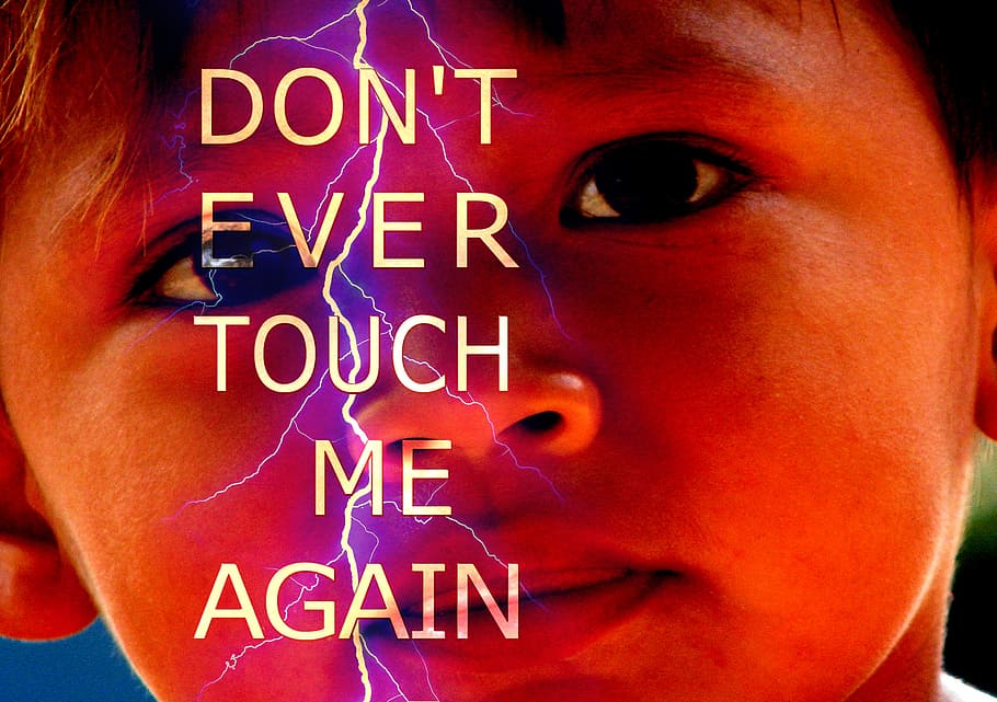 sofia tone photo, boy, ever, touch, text overlay, child, person, containing, abuse, rape