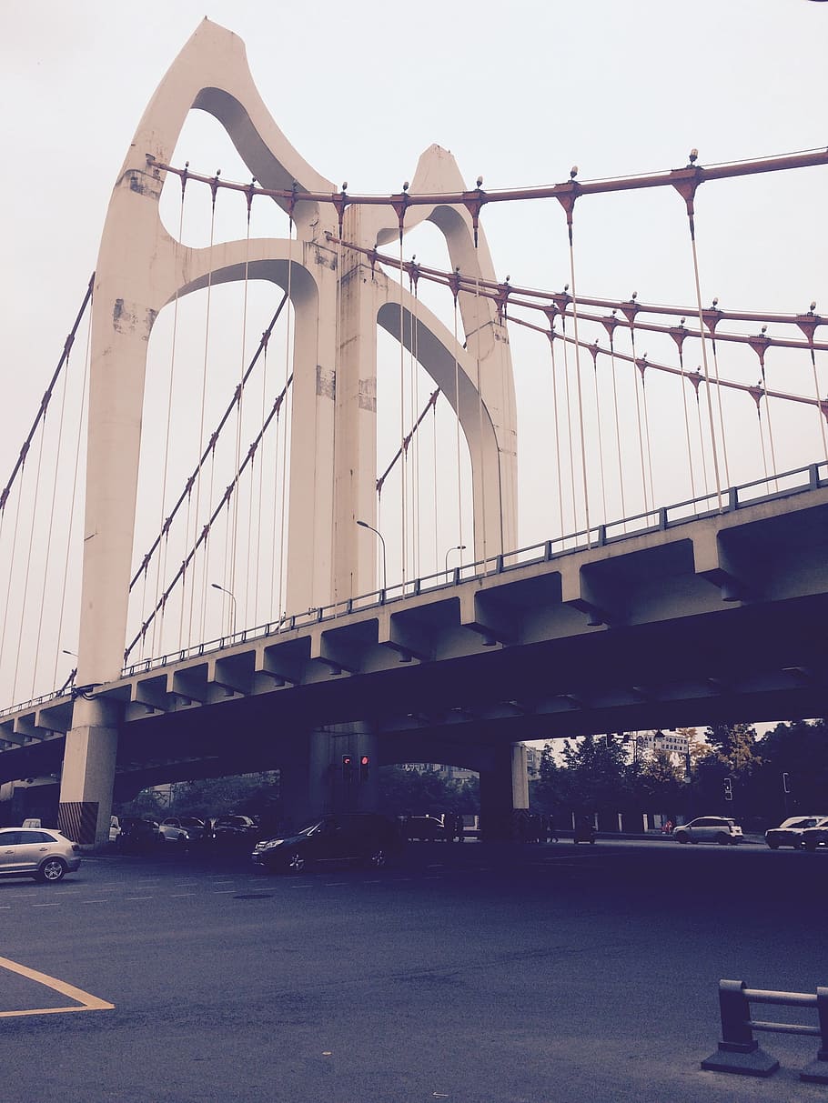 chengdu, jembatan sungai qingshui, bersantai, struktur yang dibangun, arsitektur, jembatan, koneksi, jembatan - struktur buatan manusia, transportasi, langit