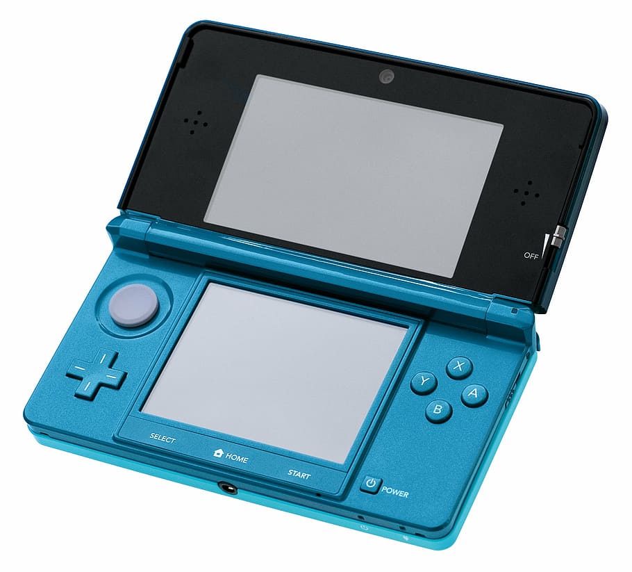 black, blue, nintendo 3 ds, 3ds, video game console, video game, play, toy, computer game, device