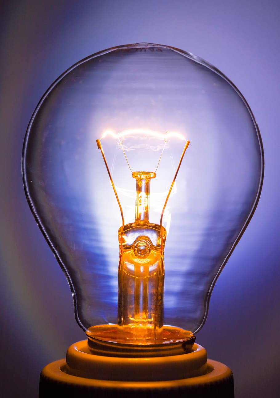 light bulb, glow lamp, immediately, tungsten, light source, disappearing, filament, glass, lamp, light