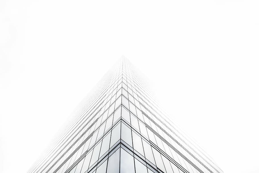 low-angle photography, high-rise, building, architecture, white, infrastructure, construction Industry, built Structure, building exterior, city