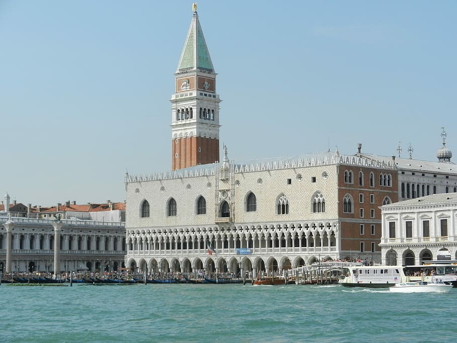Veneza, Canale, Grande, Água, Canale Grande, barcos, arquitetura, Via fluvial, Itália, Casas antigas