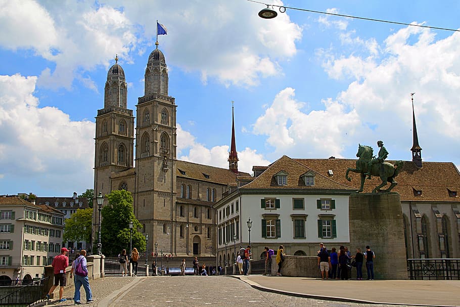 zurich, switzerland, grossmünster, old town, architecture, historic old town, building, downtown, homes, historically
