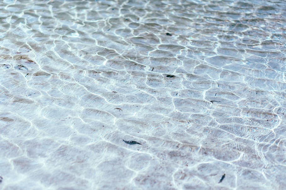sea, ocean, clear, water, waves, nature, sand, underwater, beach, pattern