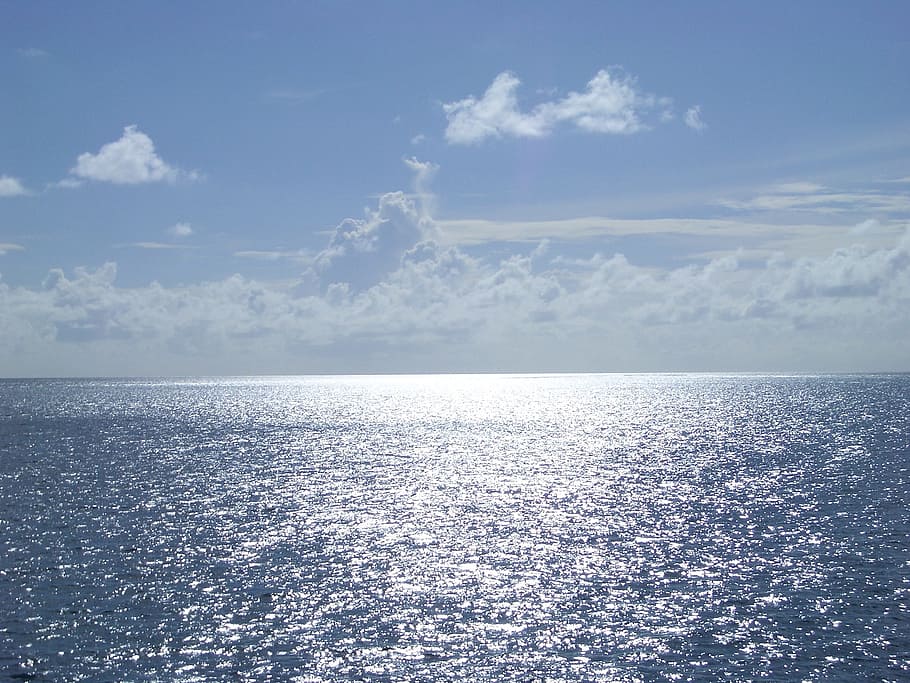 몸, 물, 일, 푸른 바다, 구름, 맑은 하늘, 남국, 천국, 바다, 하늘