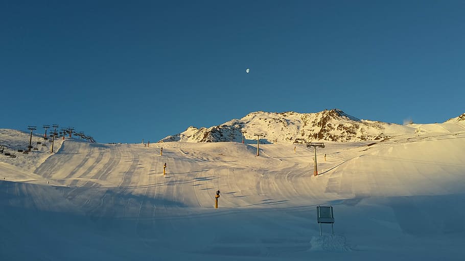 Ski Run, Ski Area, Skiing, Mountains, snow, winter, wintry, alpine, sölden, austria