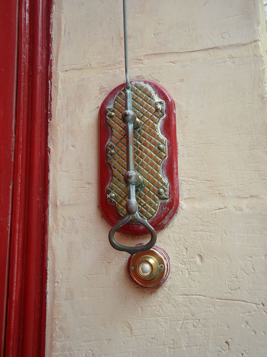 Dingdong, Old Bell, Pintu, Detail, bel, detail pintu, cincin bel, pintu depan, nostalgia, rasa rindu