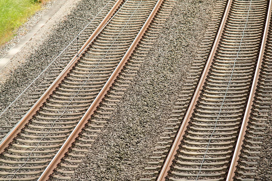 seemed, track, threshold, railway, railroad ties, parallel, railway line, railroad Track, transportation, direction
