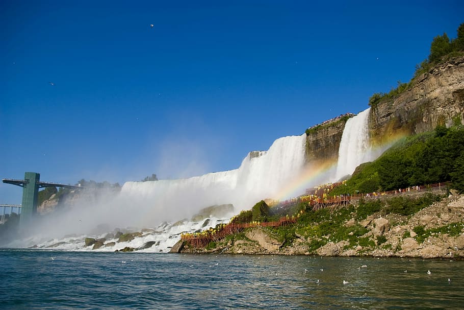 Niagara, Falls, Wa, natureza, rio, água, falls wa, paisagem, névoa, turismo
