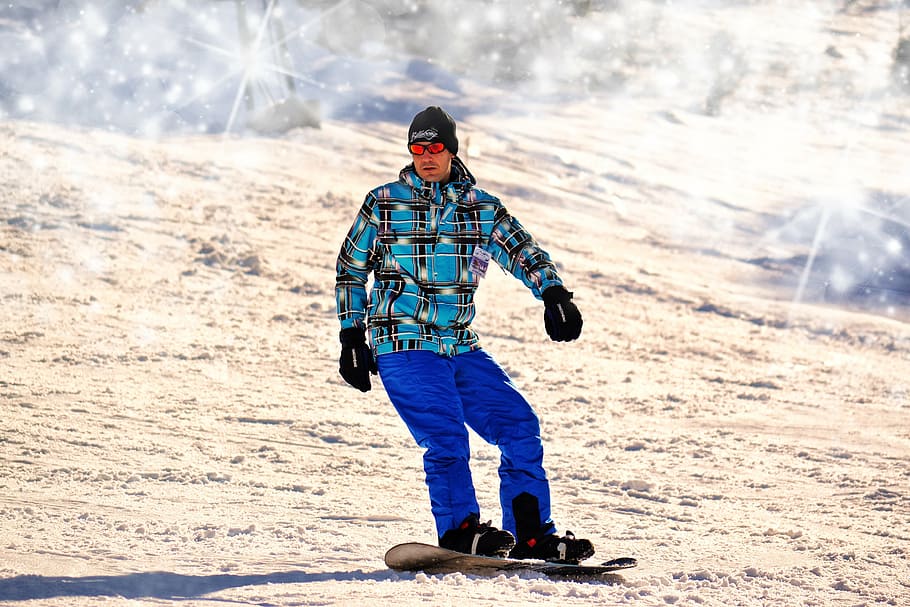 foto, hombre, snowboard, durante el día, invierno, deportes extremos, montaña, snowboarder, estilo de vida, extremo