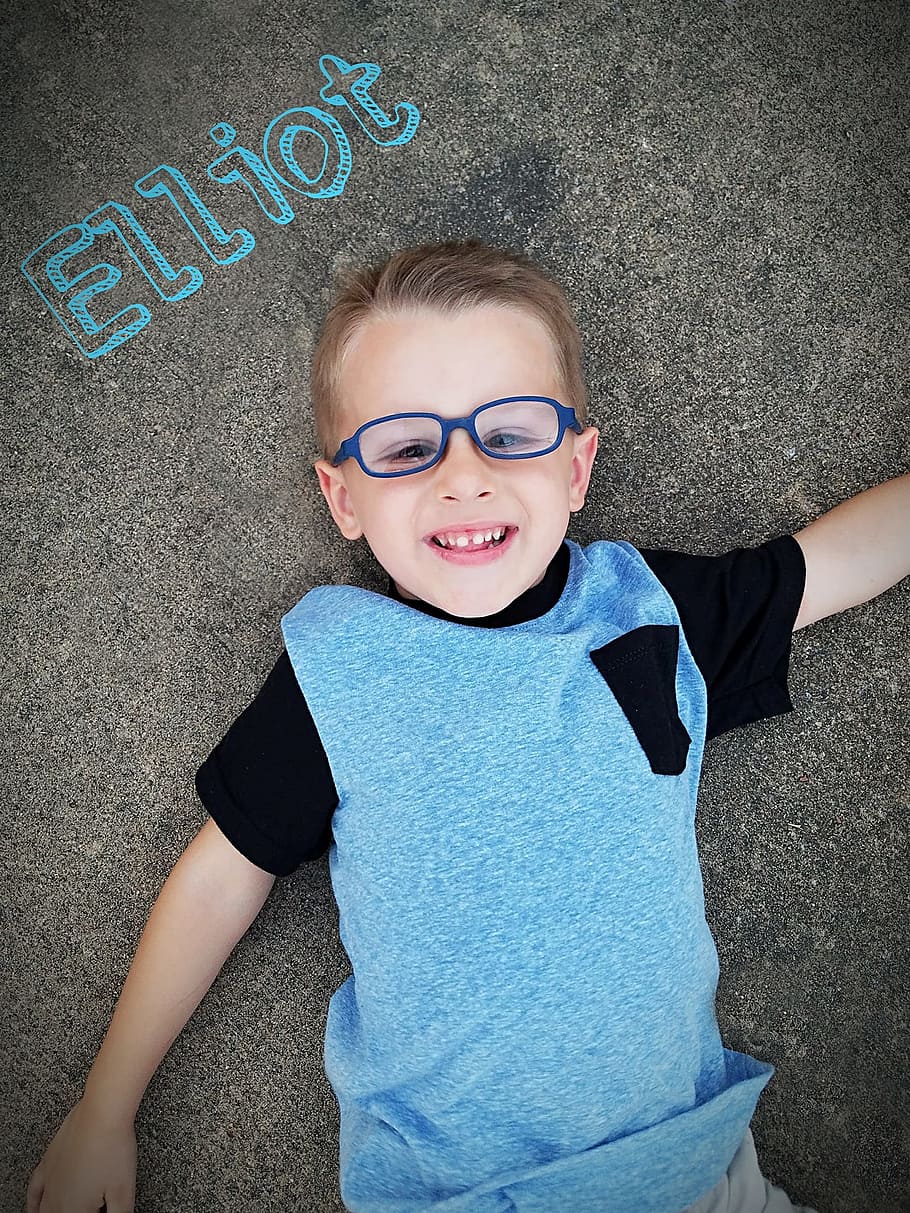 elliot, blue, boy, three, glasses, cute, childhood, looking at camera, smiling, real people