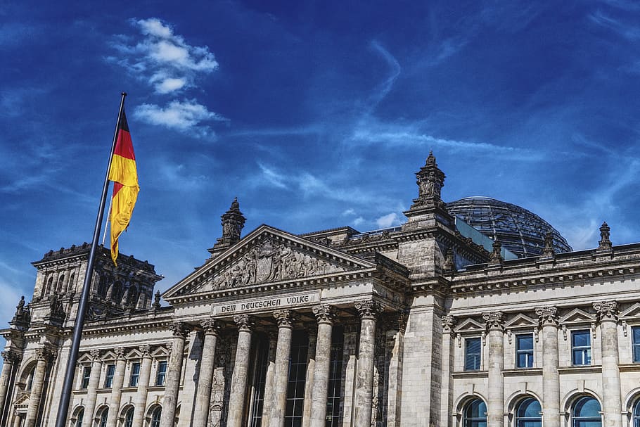 gris, edificio, durante el día, Bundestag, Reichstag, Berlín, Bundestagswahl, Alemania, capital, arquitectura