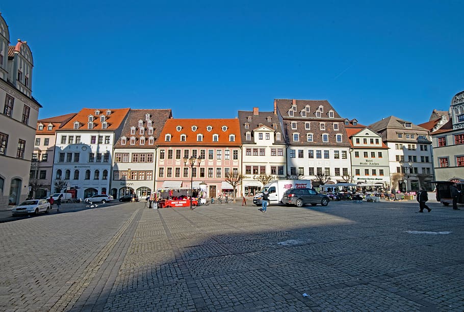 Naumburg, Sajonia-Anhalt, Alemania, casco antiguo, lugares de interés, edificio, mercado, Europa, arquitectura, calle