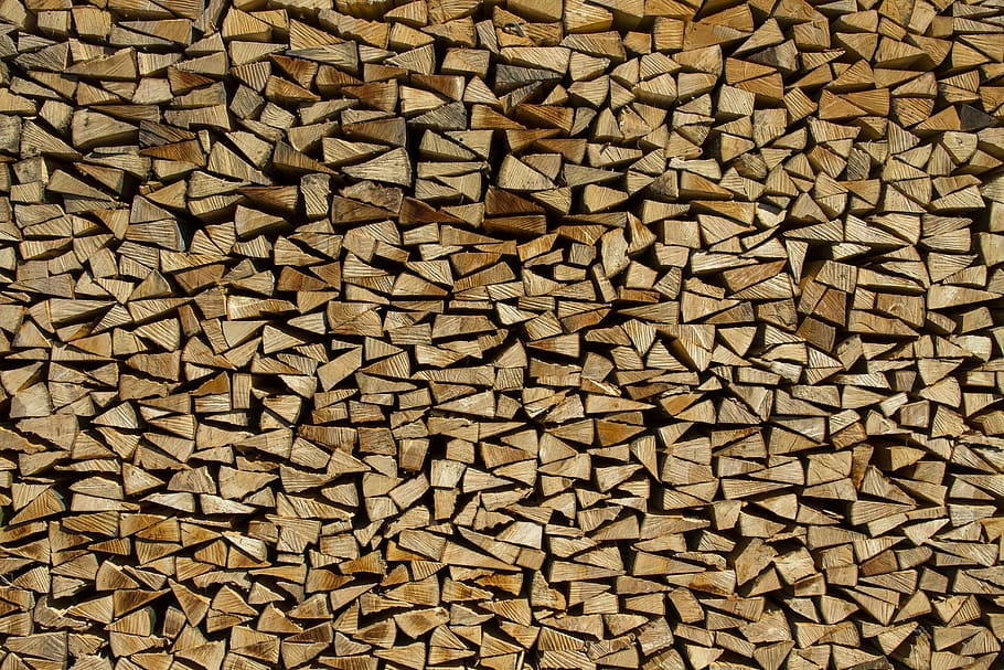 pila de leña, madera, holzstapel, material en crecimiento, arte, chimenea, leña, apilada, pila de madera, industria maderera
