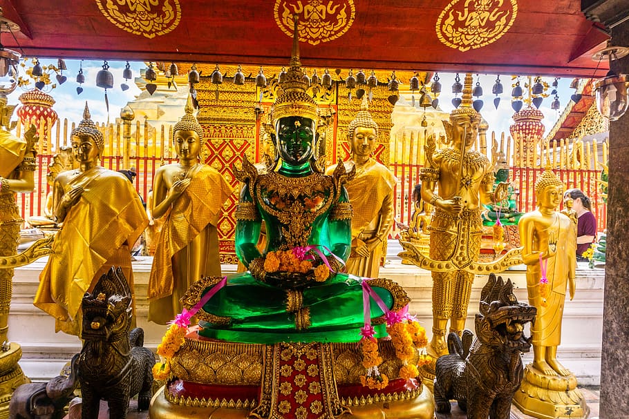 chiang mai, thailand, temple, religion, architecture, culture, travel, thai, buddha, spirituality